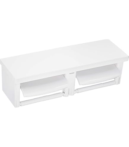 Amazon.co.jp: TOTO 二連紙巻器 棚付き(陶器) 樹脂製 ホワイト YH74SR  