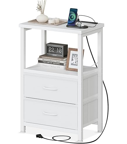 Amazon.co.jp: AODK サイドテーブル ナイトテーブル ベッドサイド