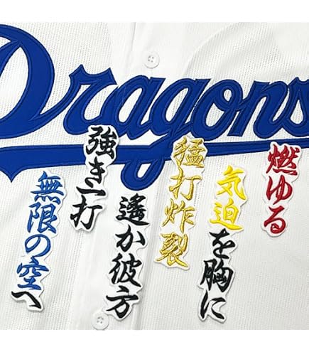 Amazon.co.jp: 中日 ドラゴンズ 刺繍ワッペン 細川 成也 シルエット 2
