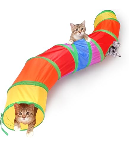 Amazon.co.jp: 猫壱 キャットトンネルスパイラル ピンク : ペット用品