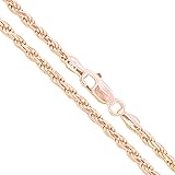 Sterling Silver Men's Diamond-Cut Rope Chain 2.8mm 3.3mm 3.7mm 4.7mm 5.4mm 6mm 7mm 8mm Solid 925 Italy Heavy Necklace