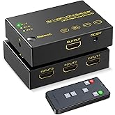 HDMI切替器3入力1出力4K60Hz【リモコン改良】 HDCP2.2HDR 3D対応 Xbox FireTV Stick対応セレクターPS5/PS4/Nintendo Switch動作確認済み