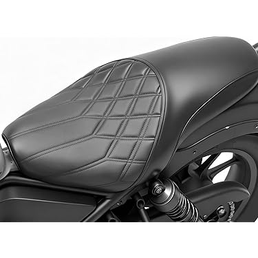 ブラック キルティングシート 黒いキルティングバイクシート ZX スクーター 黒/グレー キルティング