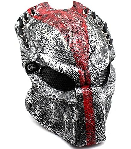 Amazon.co.jp: プレデターマスクオートバイヘッドギアプレデター