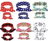 gellwhu 12pcs赤ちゃんとママヘッドバンドリボンとノットヘアバンド伸縮性Headwear