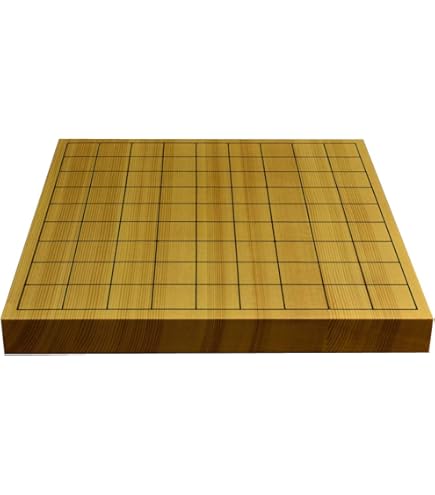 Amazon | 将棋盤 新かや10号一枚板 本漆太刀目盛 松印 (駒台なし