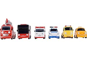 フレンドセット ちびっこバス タヨ 正規品 韓国 人気 アニメ バス おもちゃ 乗り物 くるま ミニカー トイカー 知育玩具 プレゼント 誕生日 クリスマス 子供 女の子 男の子 小学生 幼稚園生 保育園生 (スペシャル 6台) [並行輸入品]