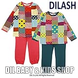 (ディラッシュ) DILASH パッチワーク柄長袖パジャマ 130 レッド