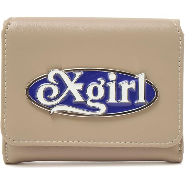 Metal oval logo Buckle wallet エックスガール 財布 二つ折り Amazon