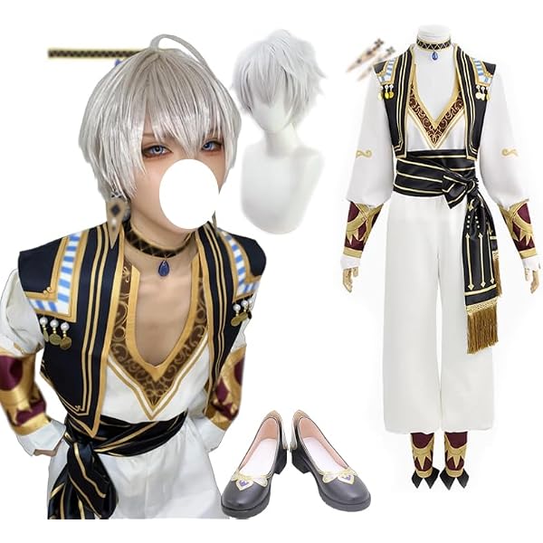 Amazon.co.jp: [ZSKDxdp] VTuber イブラヒム コスプレ衣装+ウィッグ+