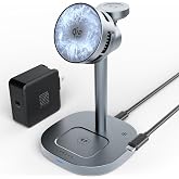 LENZZA【最新Qi2.2最大25W】IceCharge 3-in-1 マグネット式ワイヤレス充電ステーション 冷却 マグセーフ(スペースブラック) | マグネット式ワイヤレス充電ステーション 冷却 マグセーフ