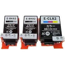 Amazon.co.jp: IC4CL82 ICBK82 ブラック 2本 + ICCL82 (C/M/Y) 3色一