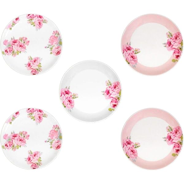 Amazon.co.jp: 前畑 中皿 薔薇 16cm プリンセス・ローザ プチケーキ皿 