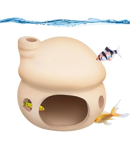 Amazon | VORCOOL 水槽オブジェ 隠れ家 産卵 繁殖 めだか 金魚 エビ