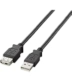 Amazon.co.jp: エレコム USB延長ケーブル USB2.0 A-Aメスタイプ 5m