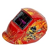 半自動溶接マスク スカル レッド