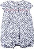 カーターズ Carter's ロンパース 刺繍入り 前開き 半袖 綿リブ100% Snap-Up Printed Romper 18M (78-83cm)