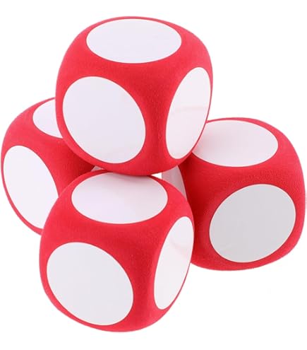 Amazon.co.jp: NUOBESTY ドライ 消す サイコロ 4個 6Cm DIY ブランク