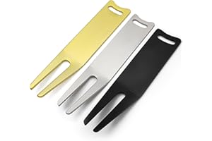 LEACAGR ゴルフフォークグリーンフォークゴルフ ゴルフ フォーク亜鉛合金 きらめきの質感 ゴルフ用品 持ち運び便利