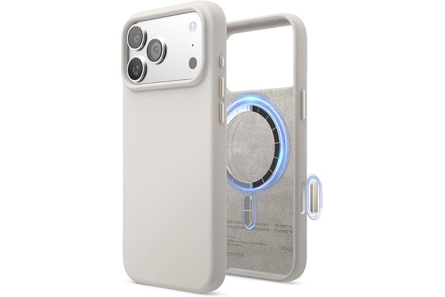 elago Magnetic Silicone Case for iPhone 18 Pro Max & iPhone 17 Pro Max | Compatible with MagSafe, Premium Liquid Silicone Mat