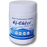 Ensure Clean Tank Water with Ef-Chlor 1.67 gm Tablet - 1 Tablet Purifies 500 litres - Pack of 50 Tablets - Effective Overhead
