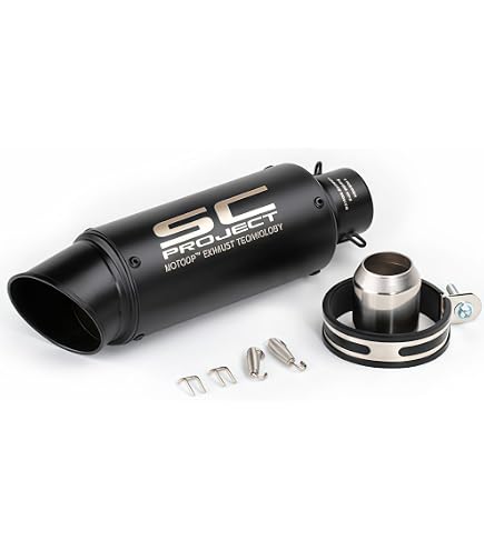 Amazon | 汎用マフラー 50.8mm スリップオン 60.5Φ サイレンサー Φ38