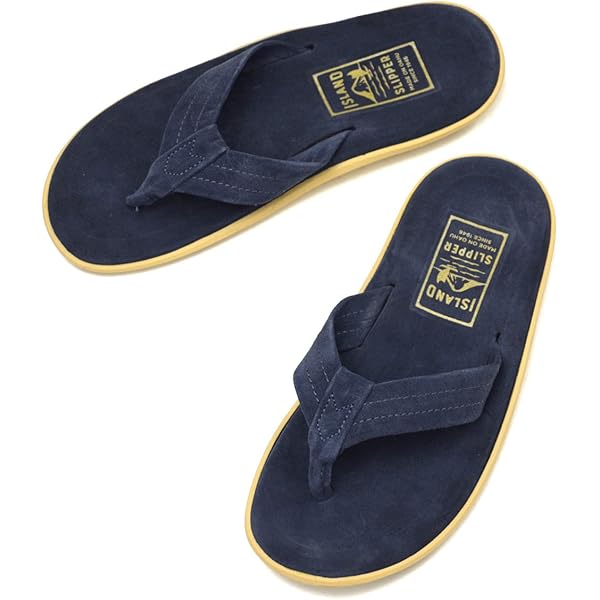 新品  SLIPPER ネイビー トングサンダル アイランドスリッパ Amazon | [アイランドスリッパ] トング（鼻緒型） スウェードサンダル