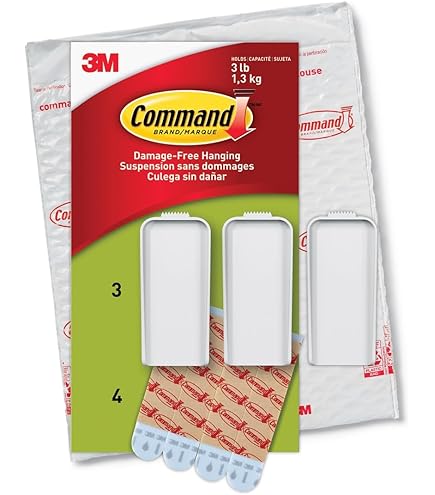 VELCRO HANGables Picture Hanging Strips - 4 Sets, Holds Up To 6kg, Damage-Free For Walls, White