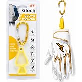 【正規品】Gloch（グロッチ） グローブホルダー スポーツ用手袋クリップ カラビナ付き 野球 守備・バッティンググローブ対応 ゴルフ・ジム・サイクリング対応 バッグ取付 紛失防止 ニオイ・蒸れ対策