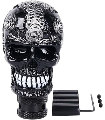 Amazon.co.jp: 頭蓋骨 ガイコツ スカル シフトノブ ジョッキーシフト