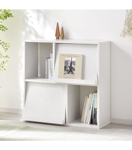 Amazon｜カラフル12色 上開き フラップ扉付き カラーボックス 3段