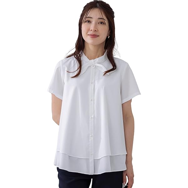 Amazon | [ソーノ] クラシック フローイングフレアブラウス