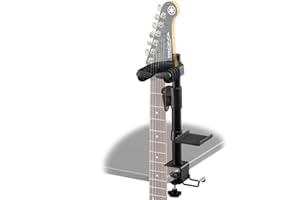 Bauhutte BHP-GH300-BK Desk Guitar Stand, Guitar Hanger, Lift Type, Desk with Rear