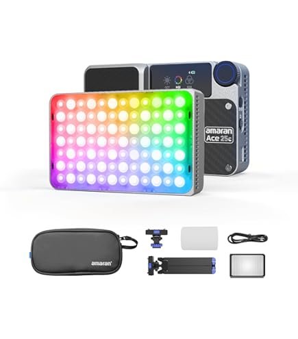 Amazon.co.jp: aputure amaran Ace 25C 25W RGB小型撮影ライト