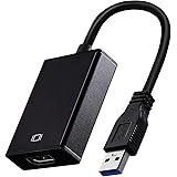 USB HDMI 変換アダプタ 5Gbps高速伝送 USB3.0 HDMI 変換 アダプタ 1080P対応 音声出力 ディスプレイ 変換 安定出力 コンパクト 使用簡単 Windows XP/7/8/10/11対応 日本語取扱説明書付属