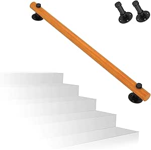 Amazon Co Jp Wmming 12in 130in手すりの木製完全なキット プロの滑り止めさび階級の手すり ベクターイラスト Cliparto壁の屋内廊下ロフトの高齢者の手すりの安全支持棒に対して 滑り止め Size 2cm 87in Diy 工具 ガーデン