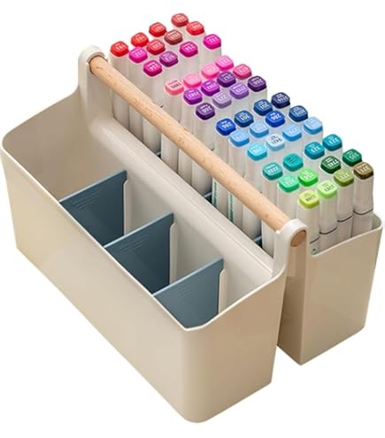 Amazon.co.jp: [ASY]ペン立て 手提げ式 取っ手付き ペンスタンド