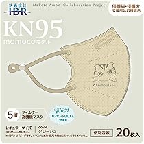 Amazon.co.jp: [快適設計IBR] KN95 momoco マスク 5層構造 不織布 立体
