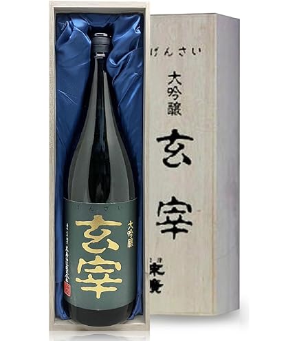 Amazon.co.jp: 高級日本酒・720ml玄宰 大吟醸 木箱入 全国新酒鑑評会