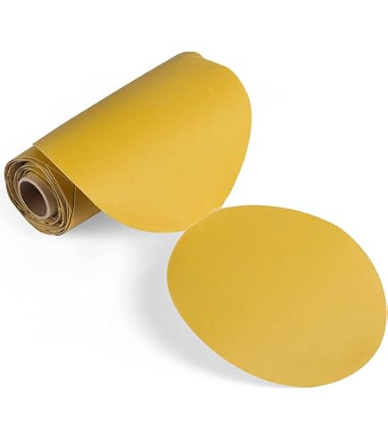 Karebac LR6C120 6" 120 Grit PSA Sanding Discs – C-Weight Aluminum Oxide, Stearated, No Hole (100 Pack)