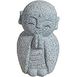 サンソー かわいい 癒しのお地蔵さん 置物 みかげ石H10.7cm W7.3cm D6.3cm 750g GZ39
