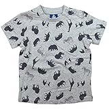 《初夏盛夏対応》 BateauBleue(バトーブルー) 天竺アニマル総柄半袖Tシャツ 110cm /Mg NO.AH-1651305