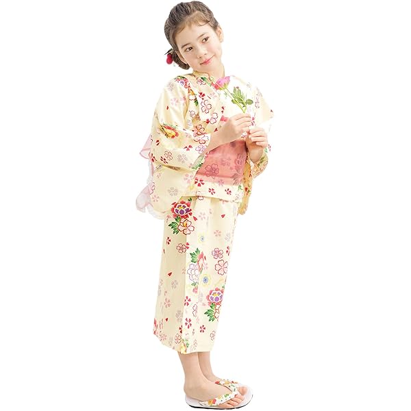 Amazon | [京都室町st．] 子供着物アンサンブル 女の子 140cm