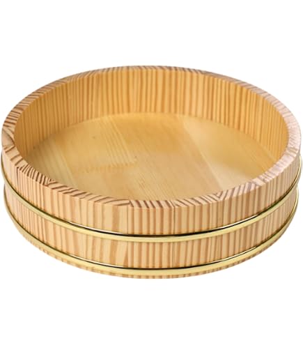 Amazon｜ヤマコー 木製銅箍 飯台(サワラ材) 66cm 4223｜おひつ