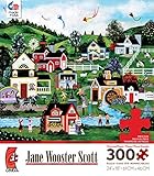 Jane Wooster Scott american folk art A Picture Perfect Day 300 Oversized Piece Puzzle MADE IN USA [並