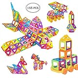 marlamall 158pcs Magnetic Building Blocks Toy磁気デザイナー教育Stacking Constructionセットキットfor Kids over 3 yea