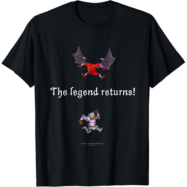Amazon | 魔界村 ロゴ Tシャツ | Tシャツ・カットソー 通販