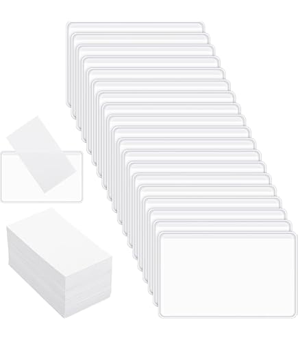 Clear Adhesive Business Card Sleeves