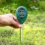 土壌テスター,SUNKAX 3 in 1土壌測定テスター 壌のPH/照度/水分検定 土壌測定器 土壌酸度/照度/水分計 屋内/屋外使用でき 農業、栽培、家庭菜園など適用