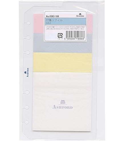 Amazon | ミニ5穴 ミニ6穴 共通 付箋リフィル ふせん 付せん マイクロ5